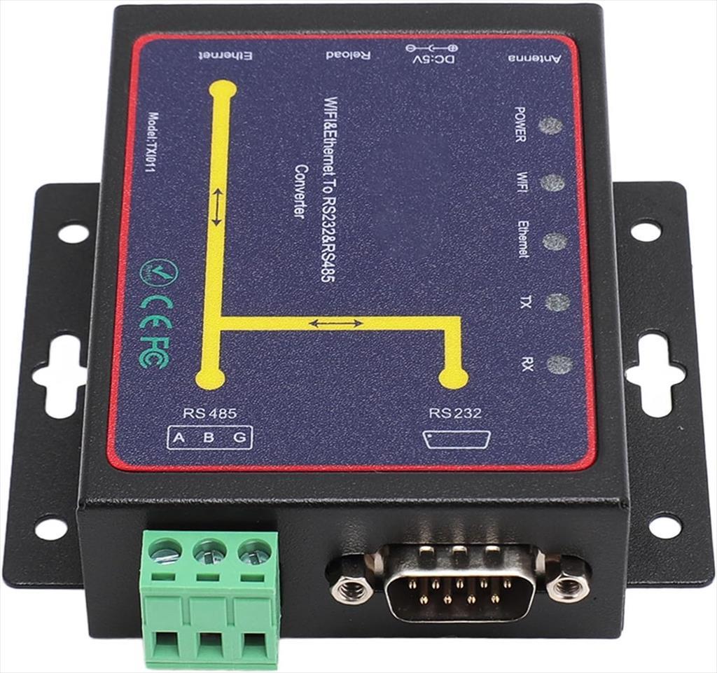 CONVERTOR WiFi TO RS232/RS485, DIEWU TXI011, Bi Directional, Chipset: TXIC/TX011 35290