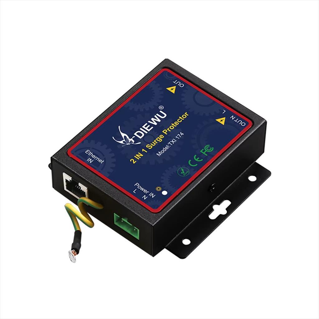 NET SURGE PROTECTOR Gigabit Network AC220V DIEWU TXI174 17581