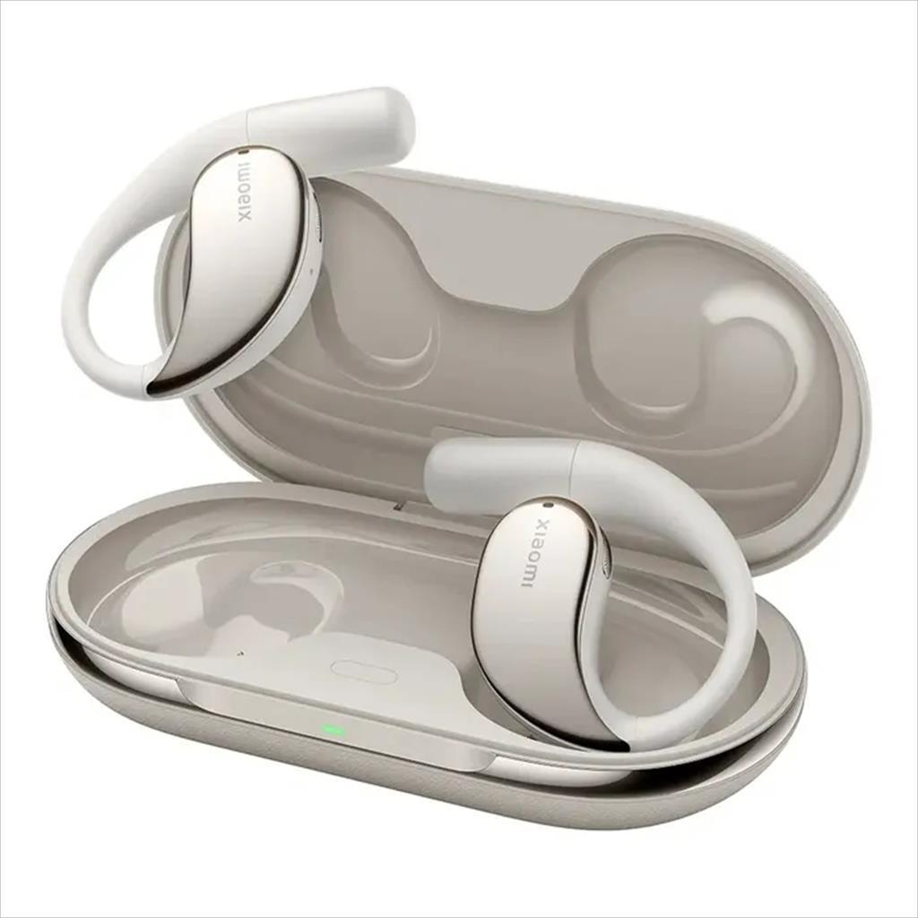 EARPHONES WIRELESS XIAOMI MI OPENWEAR STEREO BLUETOOTH w/microphone, SANDSTONE BEIGE 41379