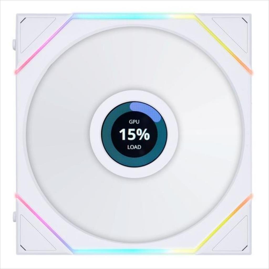 COOLERS CASE FAN 140mm LIAN LI UNI FAN TL LCD 140 Reverse Blade A-RGB 1600 RPM PWM, White, 14RTLLCD1W 36539