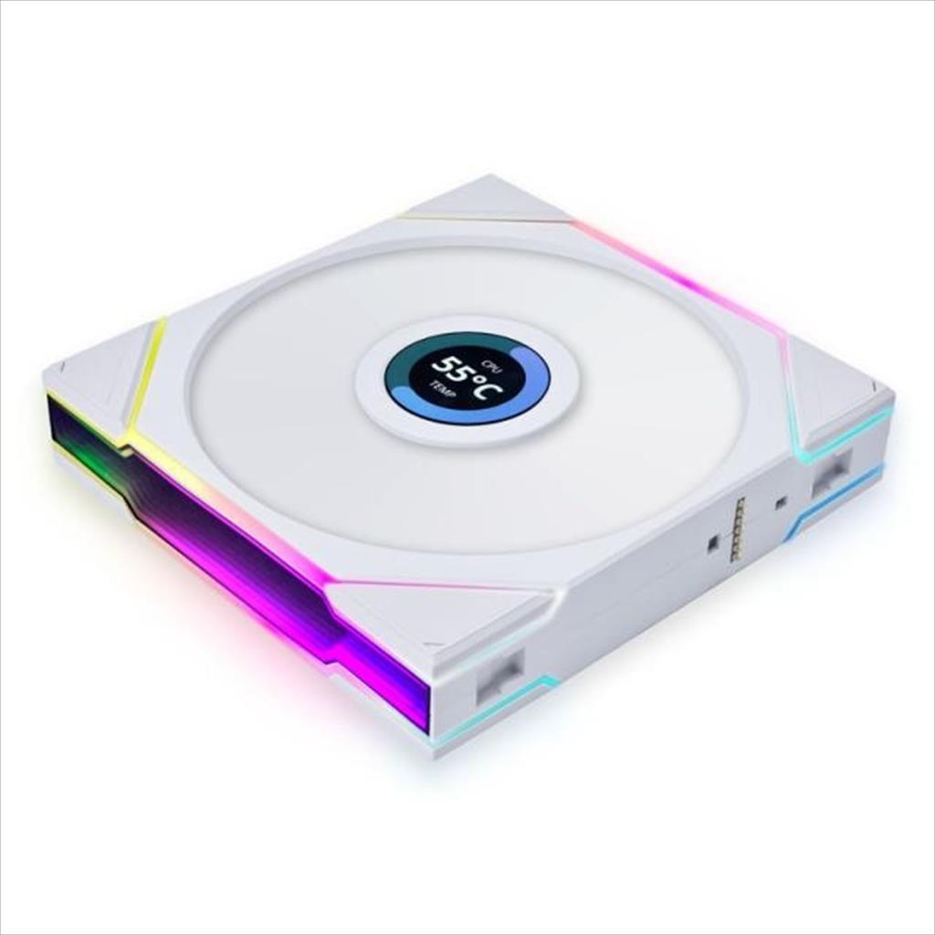 COOLERS CASE FAN 140mm LIAN LI UNI FAN TL LCD 140 Reverse Blade A-RGB 1600 RPM PWM, White, 14RTLLCD1W 36539