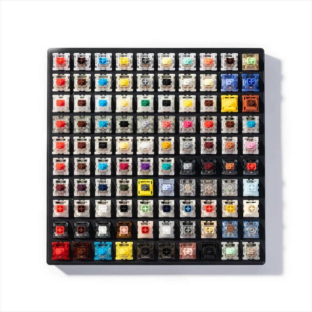 KEYBOARD ACCESSORY SWITCH TESTER 100 MAX EDITION (including 9 Keychron, 6 Cherry, 41 Gateron, and 44 Kailh switches), Z150 08677