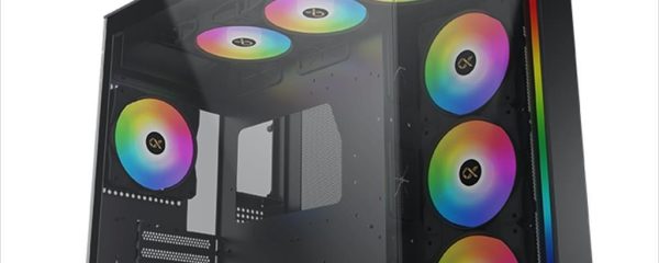 CASE XIGMATEK ATX mid-Tower AQUA ULTRA AIR BLACK w/2xTG, Top Mesh,Front ARGB LED strip,7x120mm Z20A ARGB Galaxy II Fan Control Kit,USB type C, EN41907