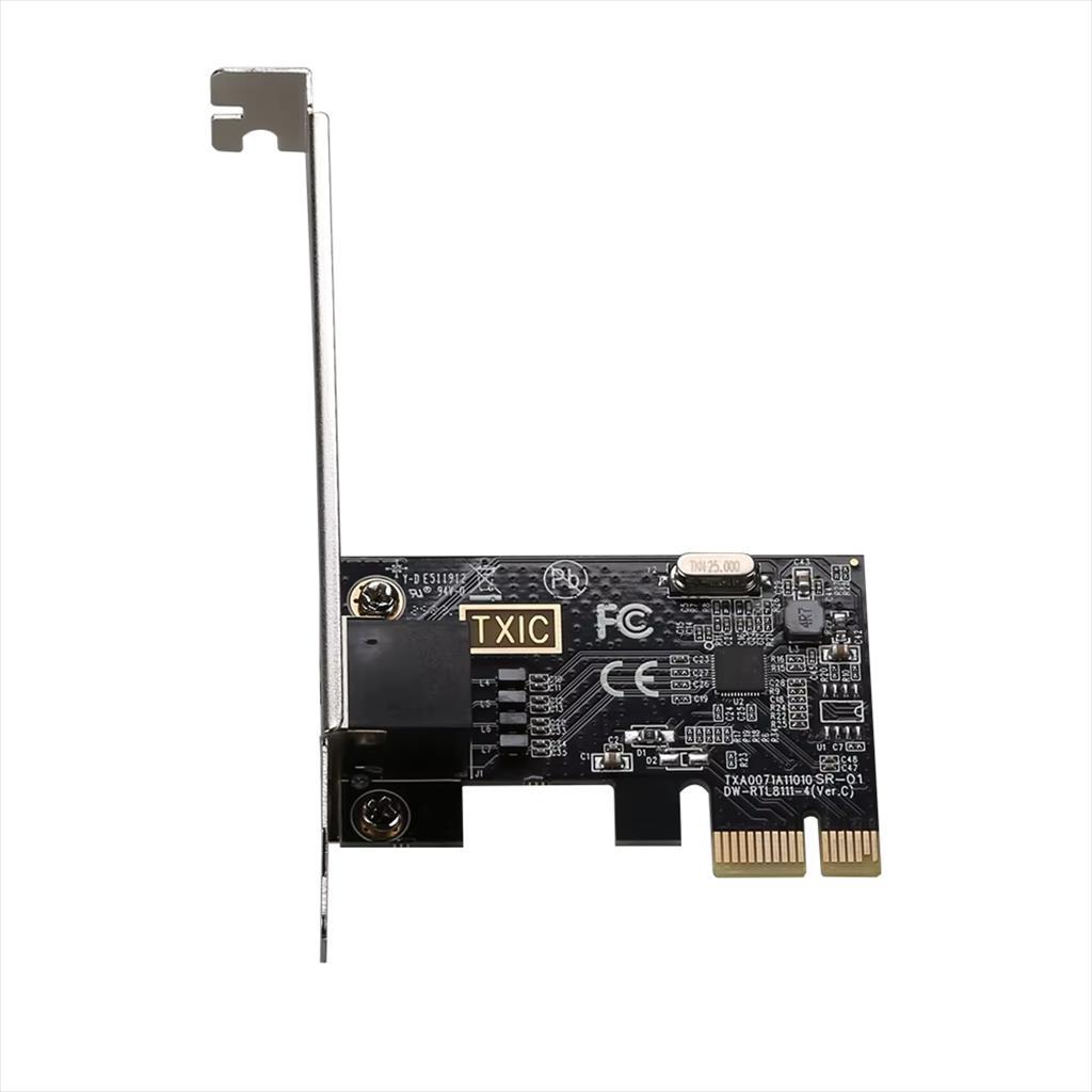 NET LAN PCIe 10/100/1000Mbs, DIEWU TXA007, Chipset: RTL8111F, LP 17562