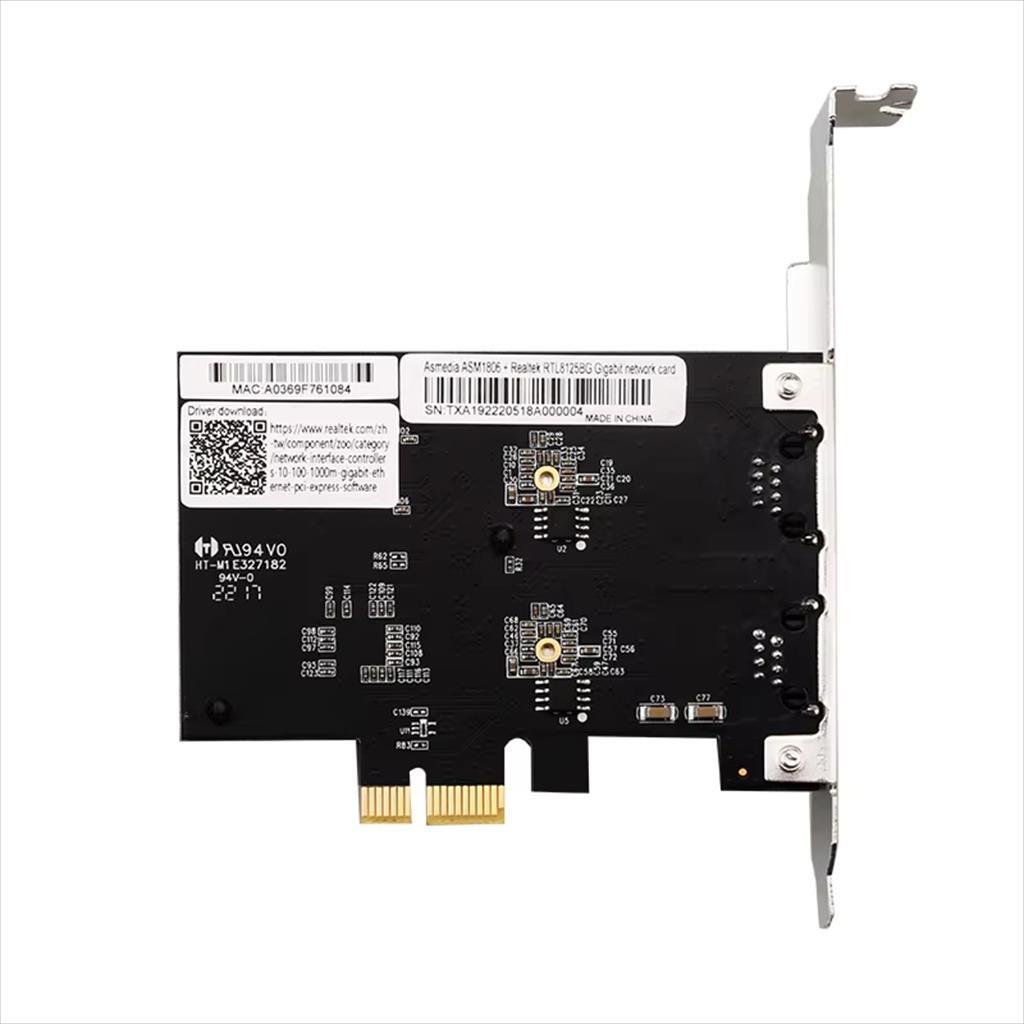 NET LAN PCIe 2.5Gbps 2port, DIEWU TXA192, Chipset: Realtek RT8125B 17563