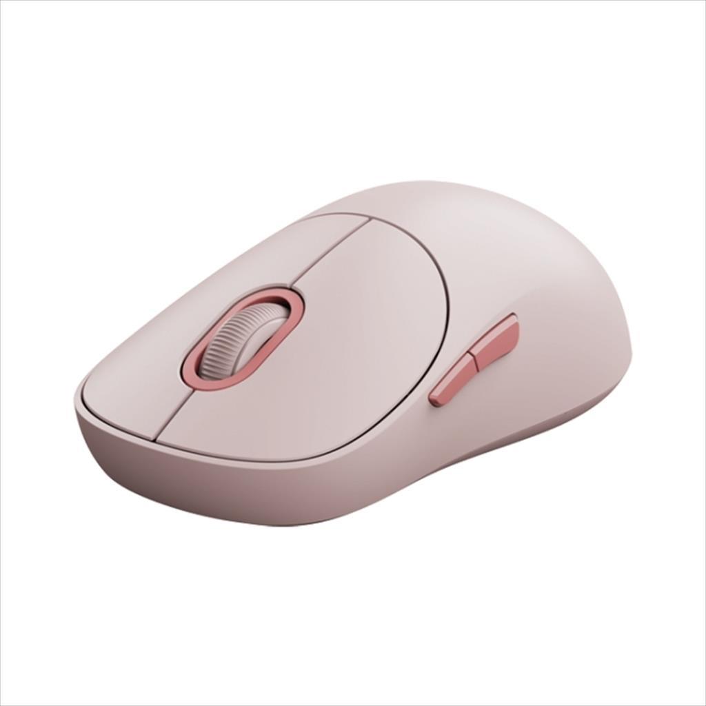 MOUSE WIRELESS USB XIAOMI MOUSE 3 PINK Silent w/Dual 2.4GHz and Bluetooth (3 device) 07521