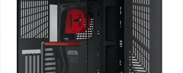 CASE HYTE E-ATX Mid-Tower Y70, x2 Tempered glass, w/riser 4.0 cable, USB 3.2 Type C, Black/Red, CS-HYTE-Y70-BR