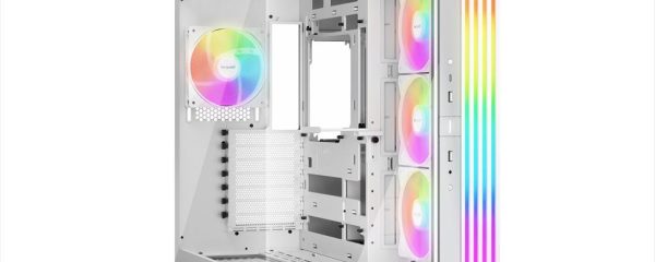 CASE BE QUIET! ATX Mid-Tower Light Base 600 LX, w/2x Tempered glass, 4x Light Wings LX 120mm PWM, ARGB LED strips and 2 hubs, inverted layout, White BGW68