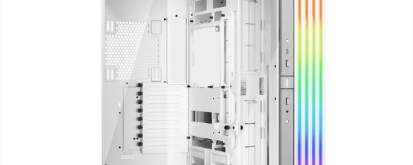 CASE BE QUIET! E-ATX Mid-Tower Light Base 900 DX, w/2x Tempered glass, ARGB LED strips and 2 hubs, inverted layout, White BGW70
