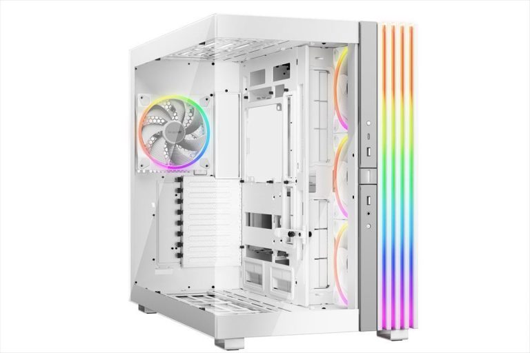 CASE BE QUIET! ATX Mid-Tower Light Base 900 FX, w/2x Tempered glass, 4x Light Wings 140mm PWM, ARGB LED strips and 2 hubs, inverted layout, White BGW72