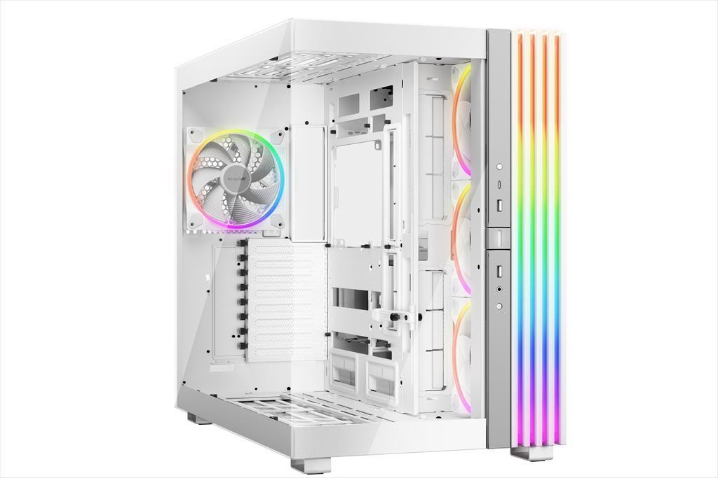 CASE BE QUIET! ATX Mid-Tower Light Base 900 FX, w/2x Tempered glass, 4x Light Wings 140mm PWM, ARGB LED strips and 2 hubs, inverted layout, White BGW72 02524