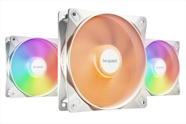 Coolers case fan 3x120mm be quiet! light wings lx pwm white 3-pack 1.700rpm, rifle-bearing, bl122