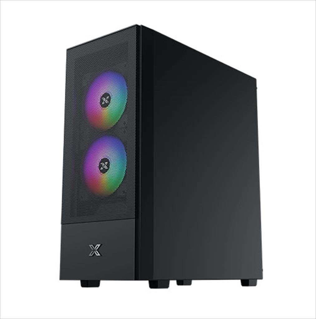 CASE XIGMATEK ATX HERO AIR 3F, Left TG, Mesh Front panel , 3x120mm Z20F LED RGB FIXED fan, USB 3.0, EN41655 02530