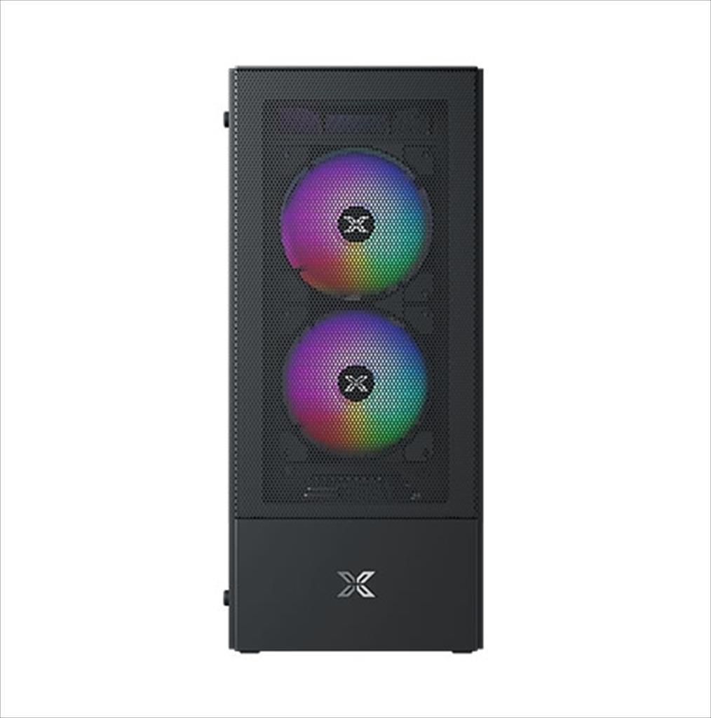 CASE XIGMATEK ATX HERO AIR 3F, Left TG, Mesh Front panel , 3x120mm Z20F LED RGB FIXED fan, USB 3.0, EN41655 02530