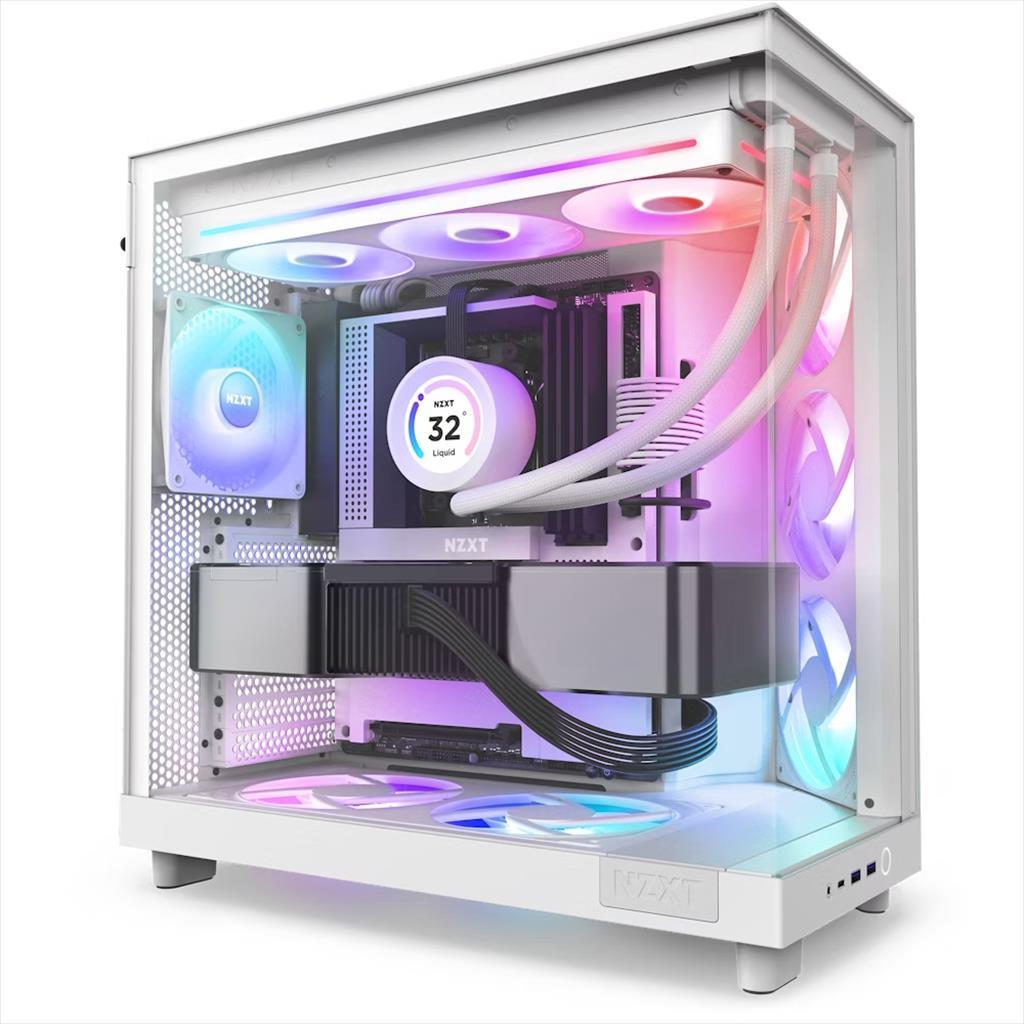 COOLERS CASE FAN 360mm NZXT F360 SINGLE FRAME RGB CORE White PWM, 2.400 RPM, RF-U36HF-W1 36636