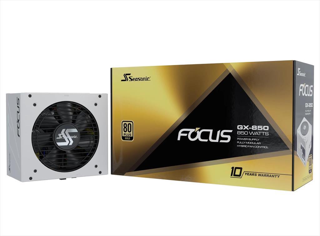 PSU 850W SEASONIC FOCUS GX-850 80+ GOLD , Fully Modular, White, SSR-850W 26302