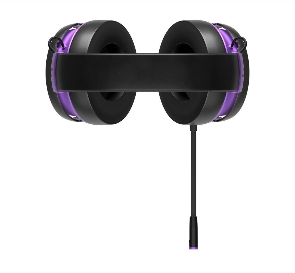 HEADPHONES DARK PROJECT Wireless (2.4GHz&BT) Gaming-Headset SONO w/Mic, 53mm neodymium driver, Black/Violet 41391
