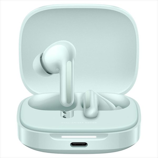 EARPHONES WIRELESS XIAOMI Redmi Buds 6 BLUETOOTH w/microphone, CORAL GREEN 41400