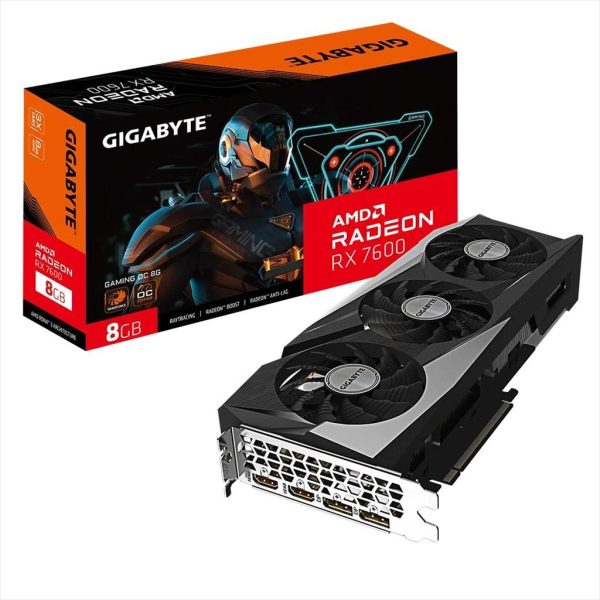 VGA GIGABYTE RX7600 GAMING OC 8GB GDDR6, 2xHDMI, 2xDP, GV-R76GAMING OC-8GD 21733
