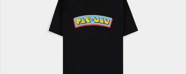 T-SHIRT PAC-MAN (LOGO), Black Size L