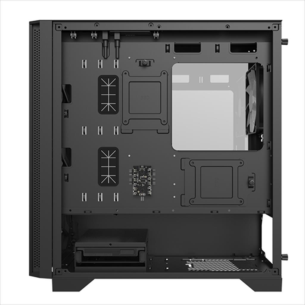 CASE MONTECH mATX AIR 100 ARGB w/ Tempered glass, 4x120mm ARGB fans, Black 02484