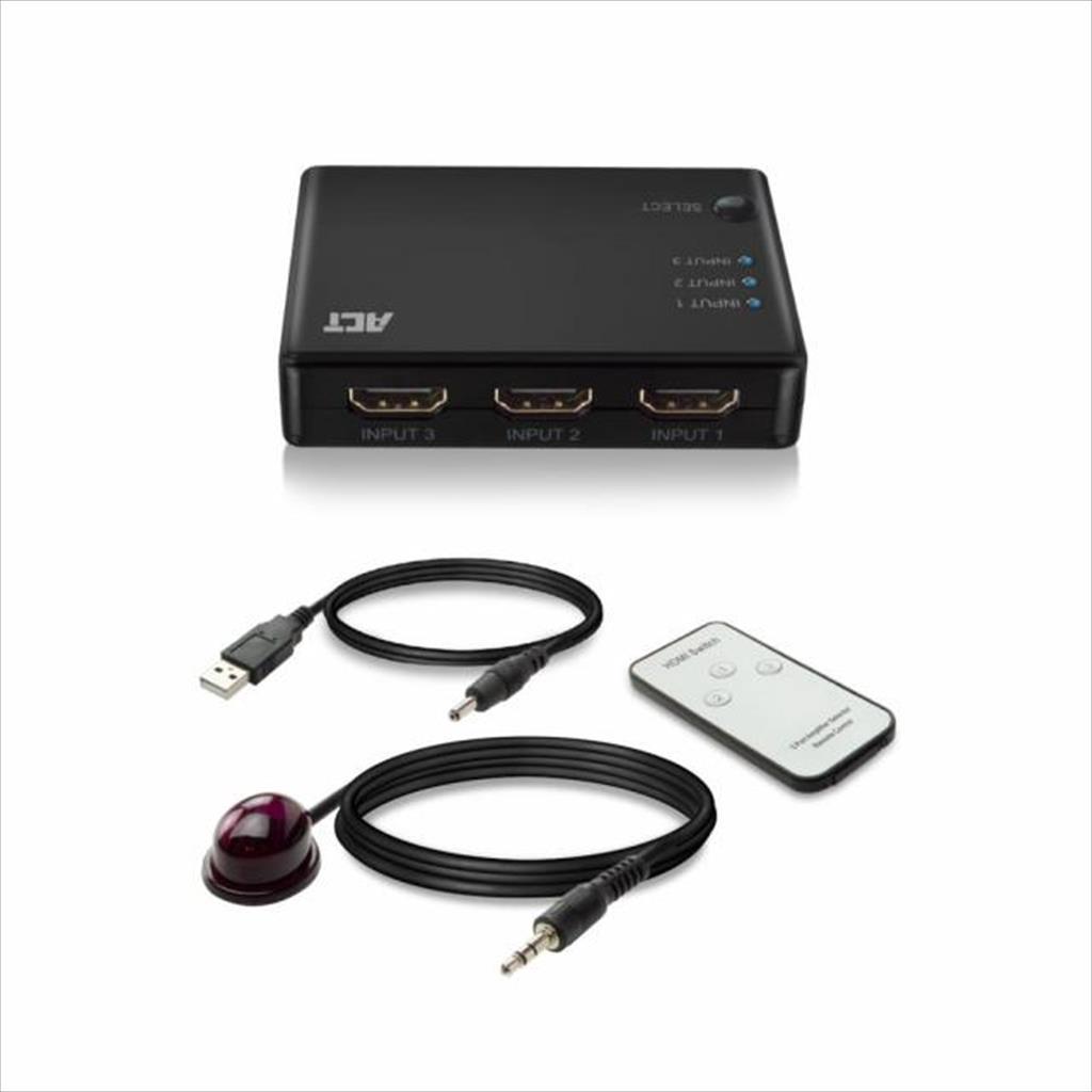 CONVERTOR SPLITTER ACT 4K HDMI (F) TO 2xHDMI (F) w/Remote AC7845 35283