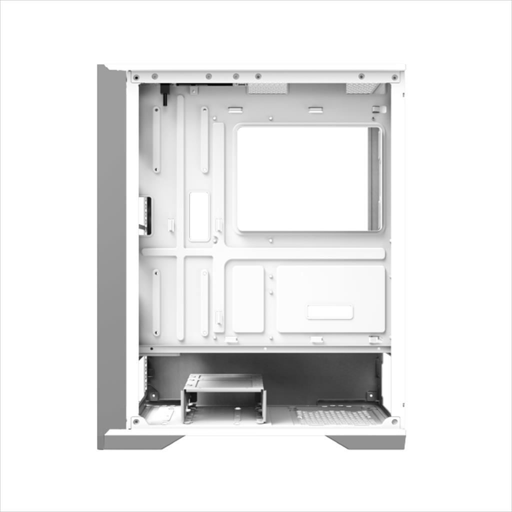 CASE XIGMATEK ATX mid-Tower LUX S Arctic w/TG Magnet flip, metal vents FP, 4x120mm X24A, ARGB Galaxy II Fan Control Kit, EN48298 02528