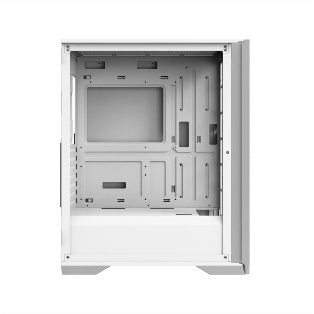 CASE XIGMATEK ATX mid-Tower LUX S Arctic w/TG Magnet flip, metal vents FP, 4x120mm X24A, ARGB Galaxy II Fan Control Kit, EN48298 02528