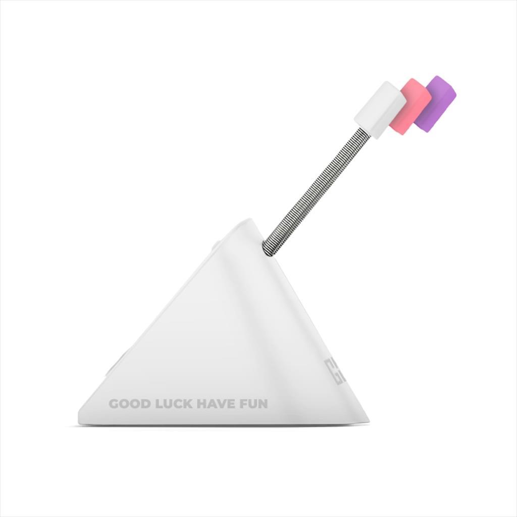 MOUSE ACCESSORY BUNGEE FRAGON - TOWER, w/ 3 colorful clips, WHITE 07510