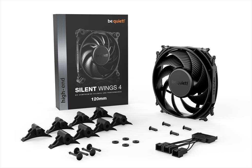 COOLERS CASE FAN 120mm BE QUIET! SILENT WINGS 4, 3-pin 1.600rpm DURABLE FLUID-DYNAMIC BEARING, BL092 36608