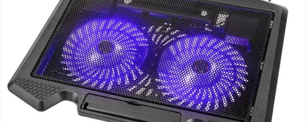 NOTEBOOK STAND COOLER KOLINK KL-N200 15.6", 2x 140mm fans, Blue LED, USB, Black