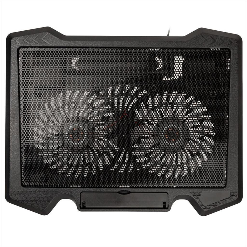 NOTEBOOK STAND COOLER KOLINK KL-N200 15.6", 2x 140mm fans, Blue LED, USB, Black 36619