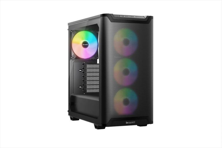 CASE BE QUIET! ATX Mid-Tower Pure Base 501 LX, 4x120mm Light Wings LX ARGB, Front mesh, ARGB/PWM controller, Black BGW78