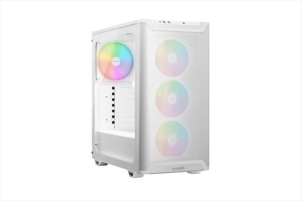 Case be quiet! atx mid-tower pure base 501 lx, 4x120mm light wings lx argb, front mesh, argb/pwm controller, white bgw79