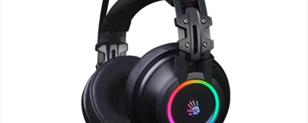 HEADPHONES G528C Bloody Gaming 7.1 virtual , RGB, black, w/mic USB