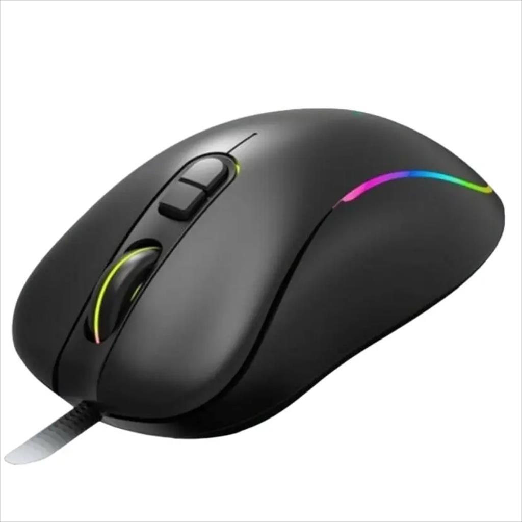 MOUSE WIRED ARMAGGEDDON, RAVEN V RGB, USB, CPI 7200, 8 PROGRAMMABLE BUTTONS, PROGRAMMABLE RGB ILLUMINATION, Black (MOUSEPAD in BOX) 07553