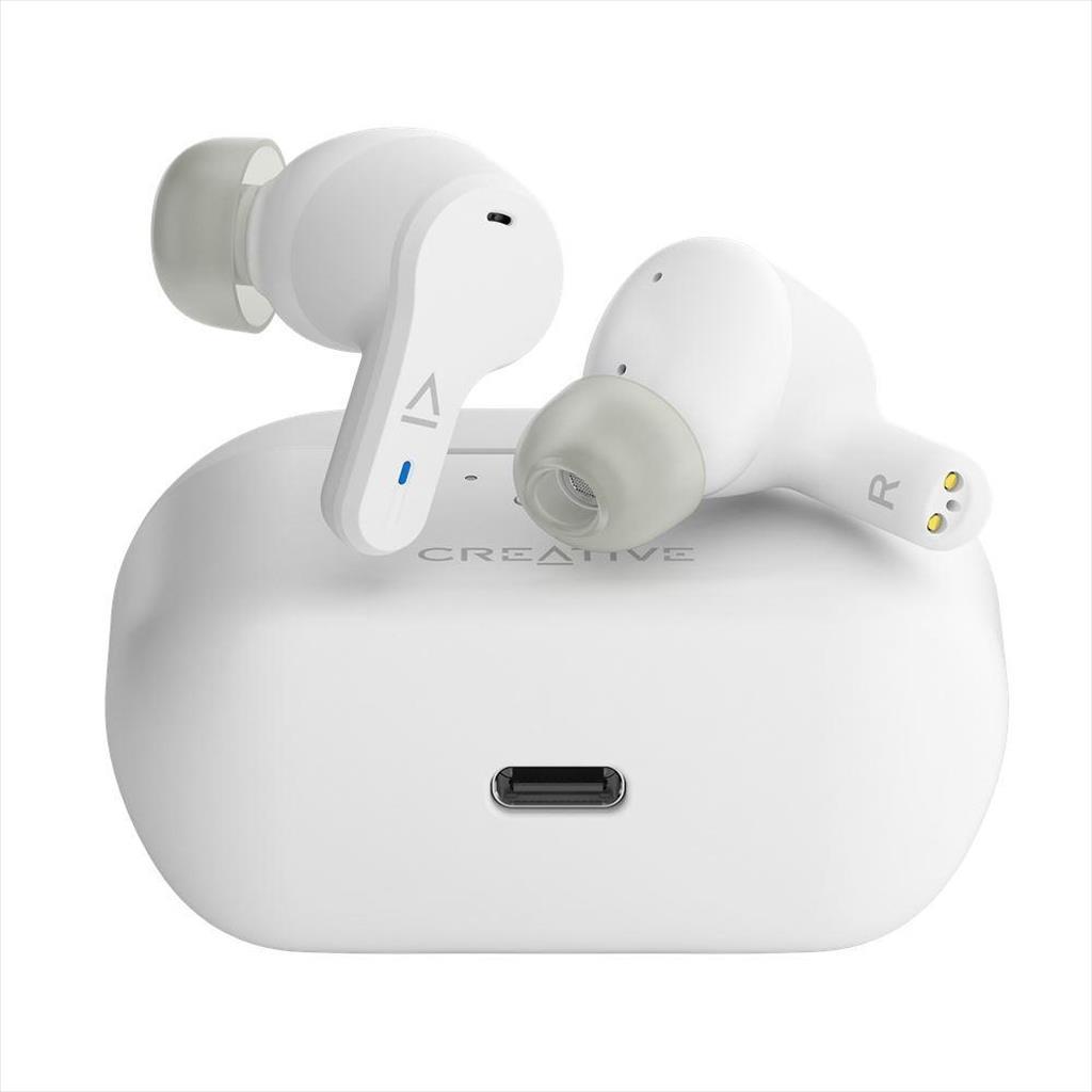 EARPHONES WIRELESS CREATIVE ZEN AIR PRO EARBUDS Bluetooth 5.3, w/microphone, white, 51EF1090AA000 41420