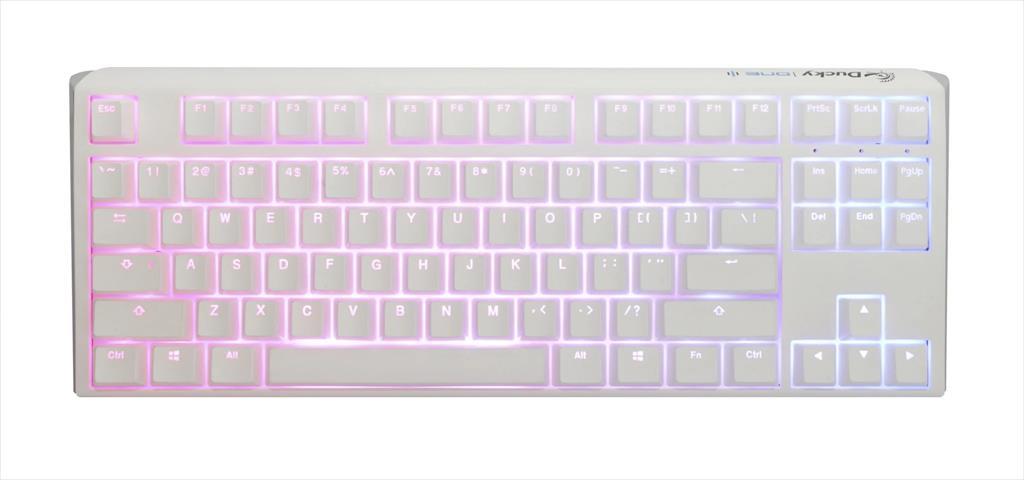 KEYBOARD MECHANICAL DUCKY ONE 3 CLASSIC PURE WHITE RGB TKL PBT Double-shot keycaps HOT-SWAPPABLE Cherry MX Speed Silver, DKON2187ST-PUSPDPWWWSC1 08767