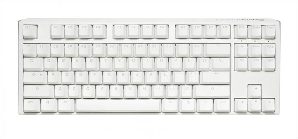 KEYBOARD MECHANICAL DUCKY ONE 3 CLASSIC PURE WHITE RGB TKL PBT Double-shot keycaps HOT-SWAPPABLE Cherry MX Speed Silver, DKON2187ST-PUSPDPWWWSC1 08767
