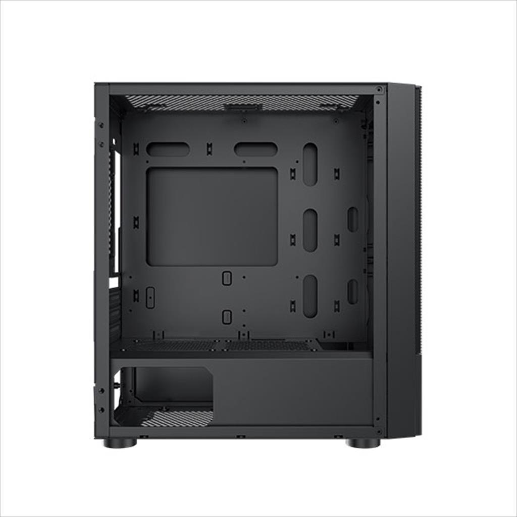 CASE XIGMATEK mATX OREO BLACK w/TG, Meshed Grill FP, 3x120mm X24F FIXED RGB Fan, EN47758 02481