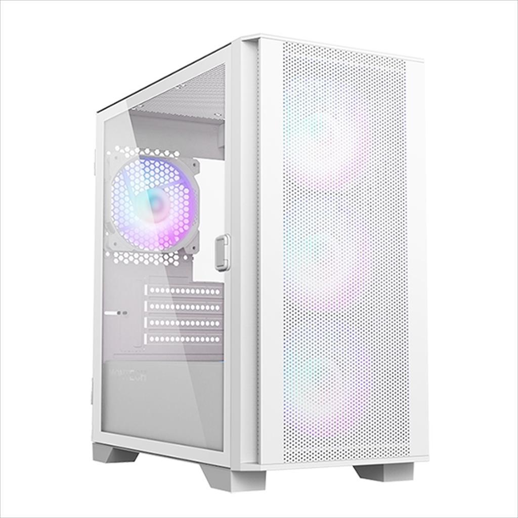 CASE MONTECH mATX AIR 100 ARGB w/ Tempered glass, 4x120mm ARGB fans, White 02485