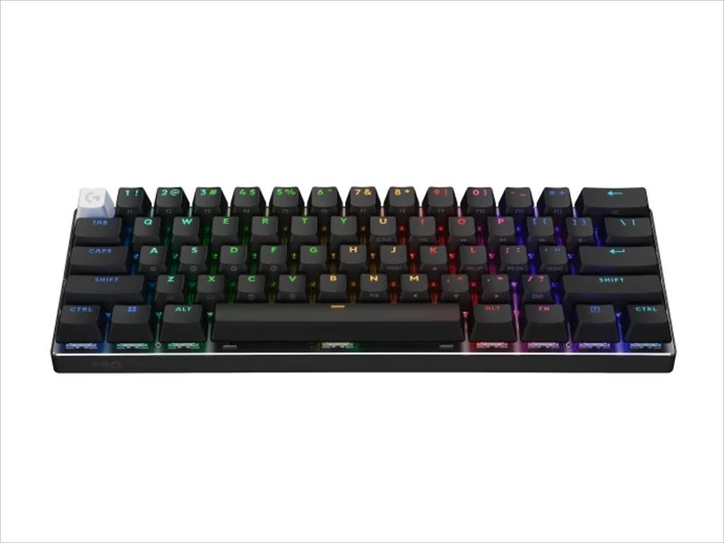 KEYBOARD WIRELESS LOGITECH PRO X 60 LIGHTSPEED RGB, 60%, Tactile GX Optical switch, Black, w/Bluetooth, 920-011911 08676