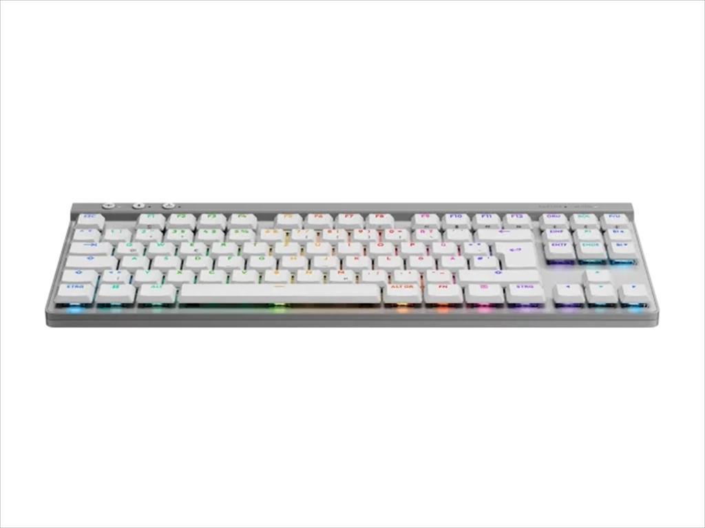 KEYBOARD MECHANICAL LOGITECH G515 TKL LIGHTSPEED WIRELESS RGB GL TACTILE WHITE w/bluetooth US layout 920-012539 08688