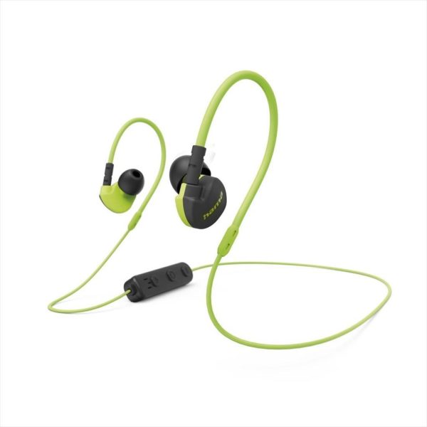 EARPHONES WIRELESS HAMA Freedom Athletics, Bluetooth w/microphone, Yellow 184119 41366