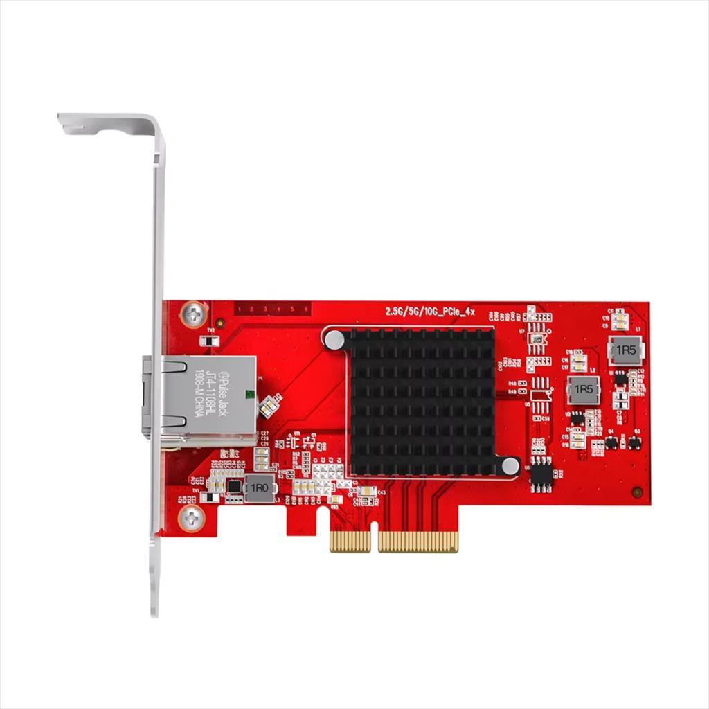 NET LAN PCIe 3.0, 10GbE/5GbE/2.5GbE/1GbE/100Mb, DIEWU TXA074, Chipset: Aquantia/ AQC107 17570