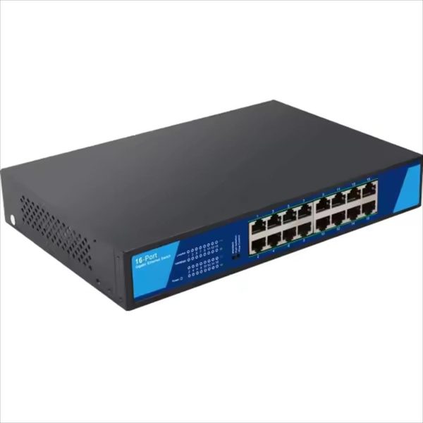 NET Switch DIEWU 16-port 10/100/1000 TXE264B 13" METAL 17577