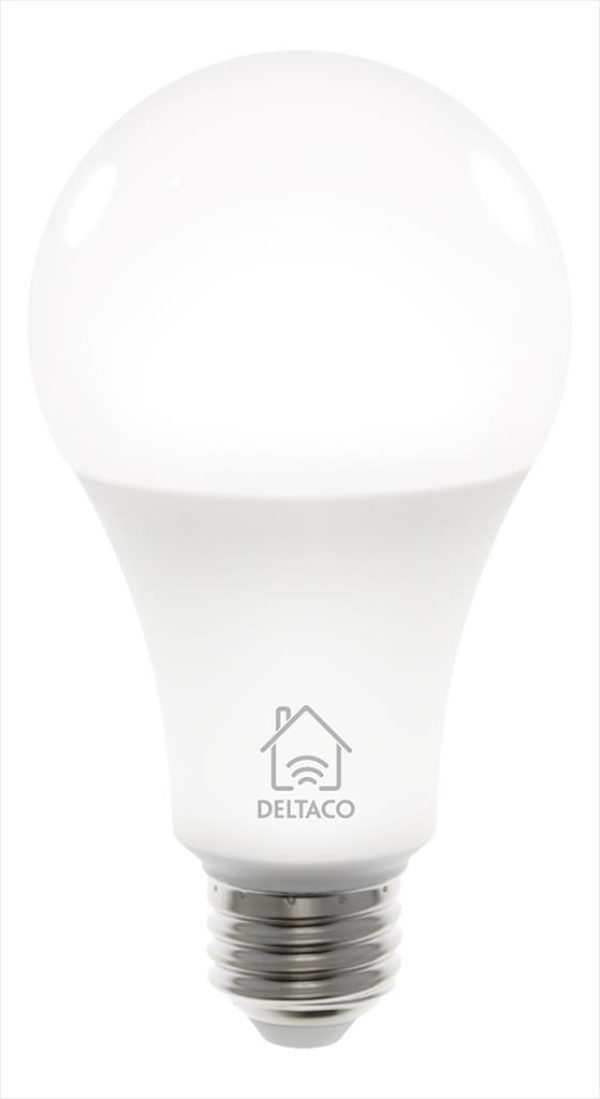Led bulb smart deltaco e27 2700k-6500k dimmable white, 9w,  sh-le27w
