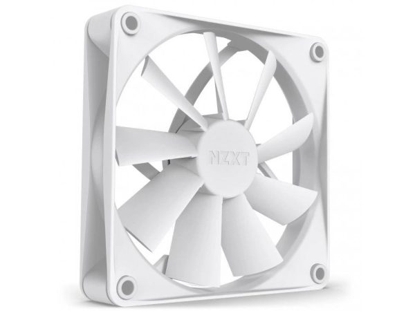 Coolers case fan 120mm nzxt f120q airflow fan, 3-pin, 1.200 rpm, rf-q12cr-w1 bulk