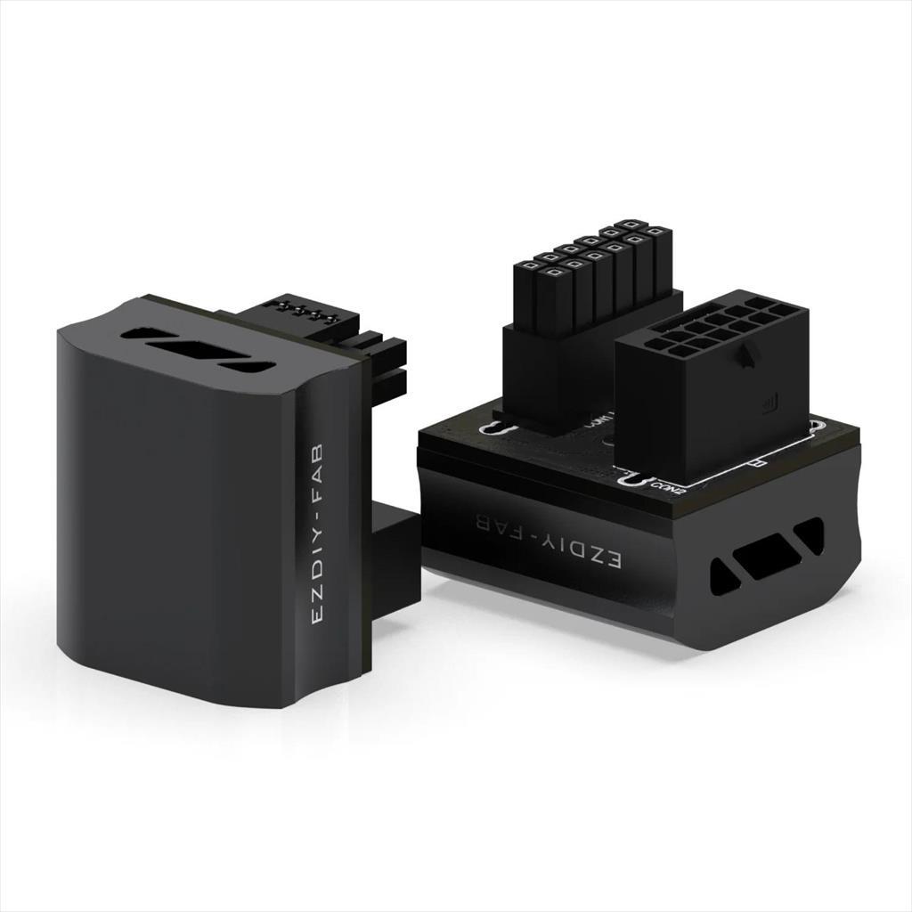 VGA POWER ADAPTER EZDIY-FAB 12VHPWR 600W STD 180 DEGREES black 21718