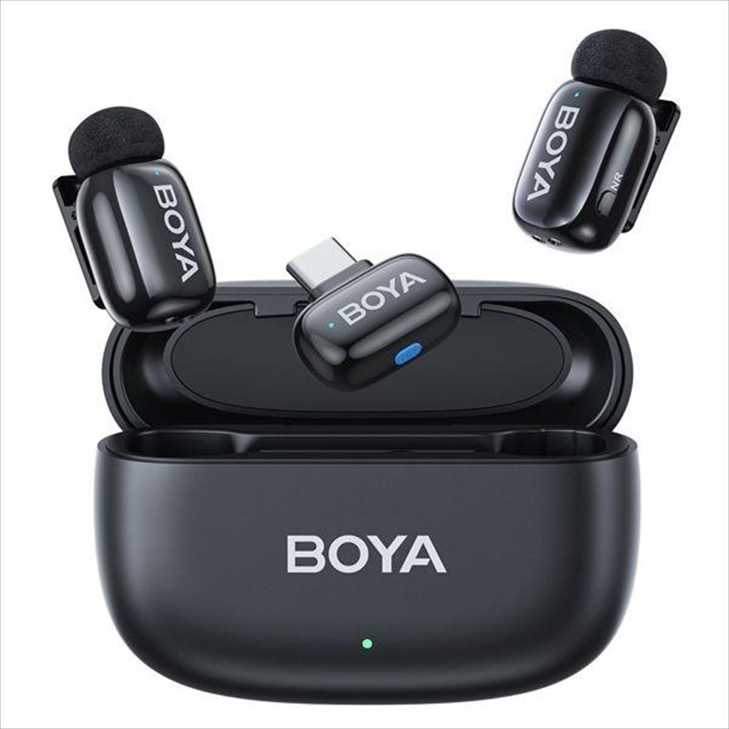 MICROPHONE WIRELESS SYSTEM BOYA MINI 14, 2xMIC, USB-C receiver, black 51112